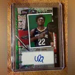 Derik Queen
Topps 2025 new applicant Derik Queen Rookie Auto /99 green foil